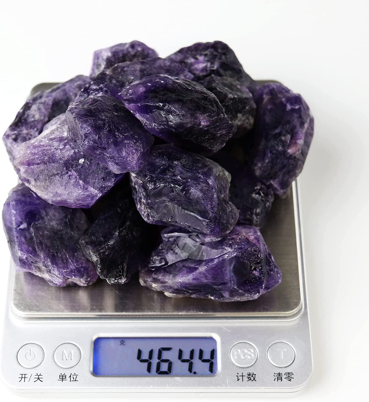 Amethyst Crystals, Raw Crystals Bulk, Gem Stones Rocks Crystals, Tumbled Stones and Crystals Bulk, Rock Collection, Chakra Stones, Healing Crystals, Raw Crystals, Minerals Rocks Crystals(1Lb)