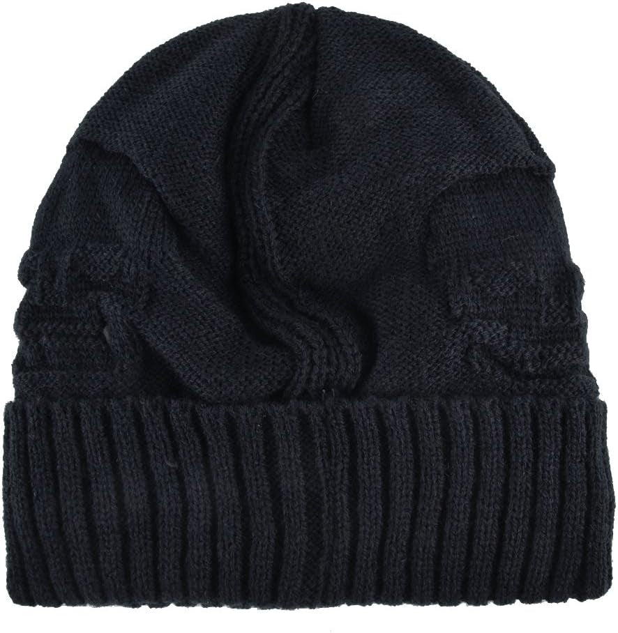 Unisex Men Women Skull Knitted Beanie Hats Cap for Winter Toboggan Hat