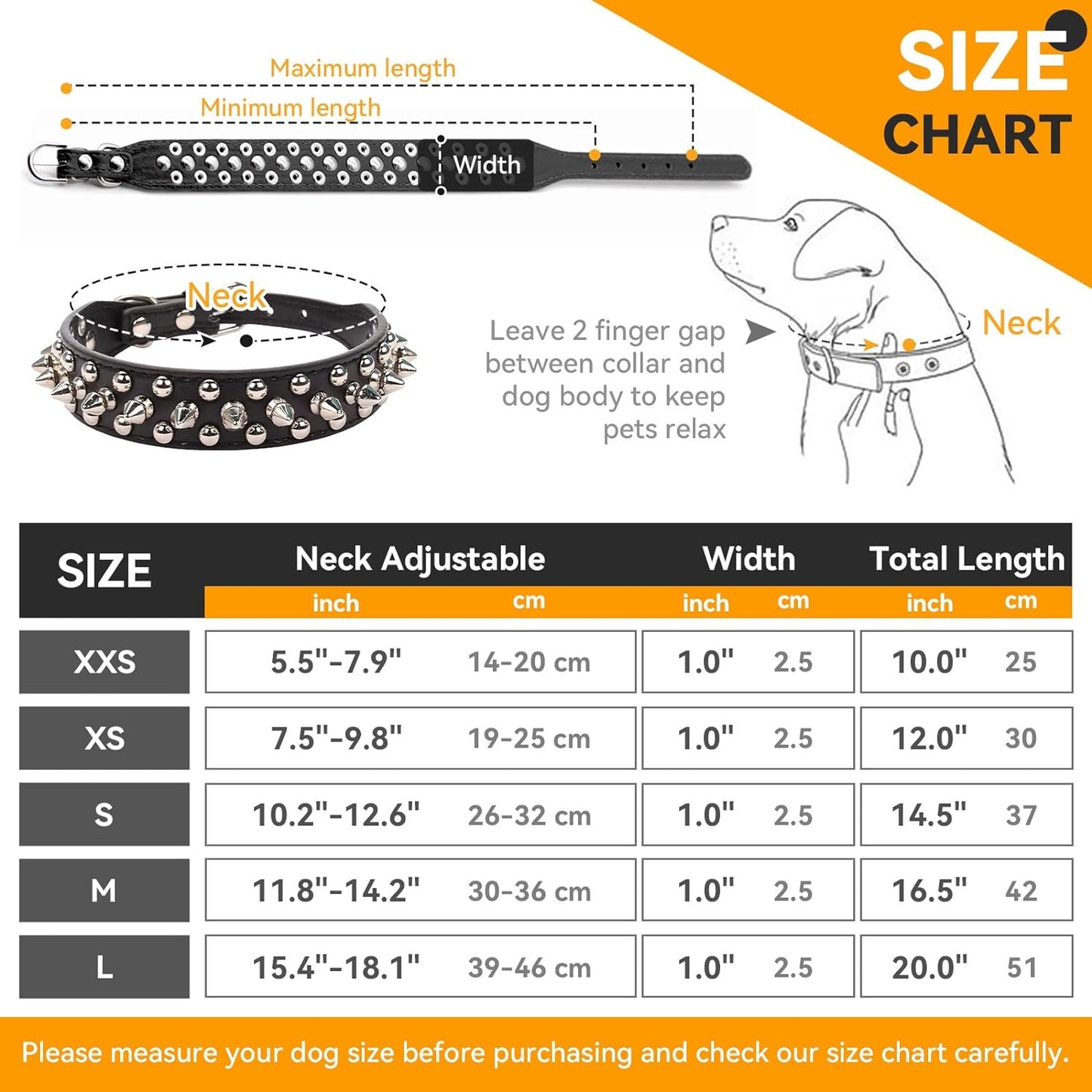 Spiked Dog Collar Black Soft Pu Leather Funny Mushrooms Rivet Spike Studded Puppy Collar Adjustable Outdoor Pet Dog Collar for Small Medium Large Dogs Cats Chihuahua Pug Pit Bull Dog Collars