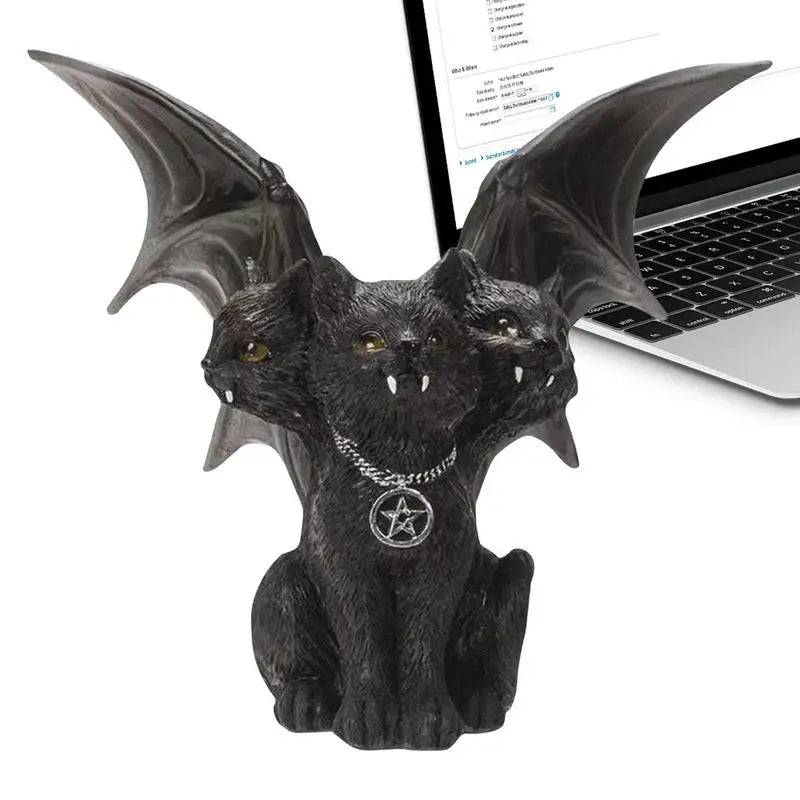 Halloween Bat Figurines Halloween Bat Figurine Doll Bat Statue Display Home Decoration Collectible Figurines for Offices