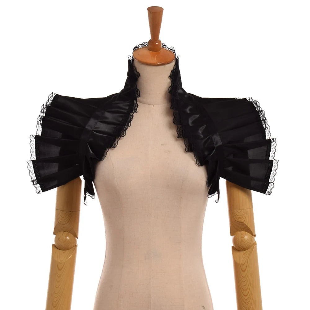 Victorian Shrug Shawl Bolero Collar Steampunk Pirate Cosplay Mardi Gras Costume Accessories