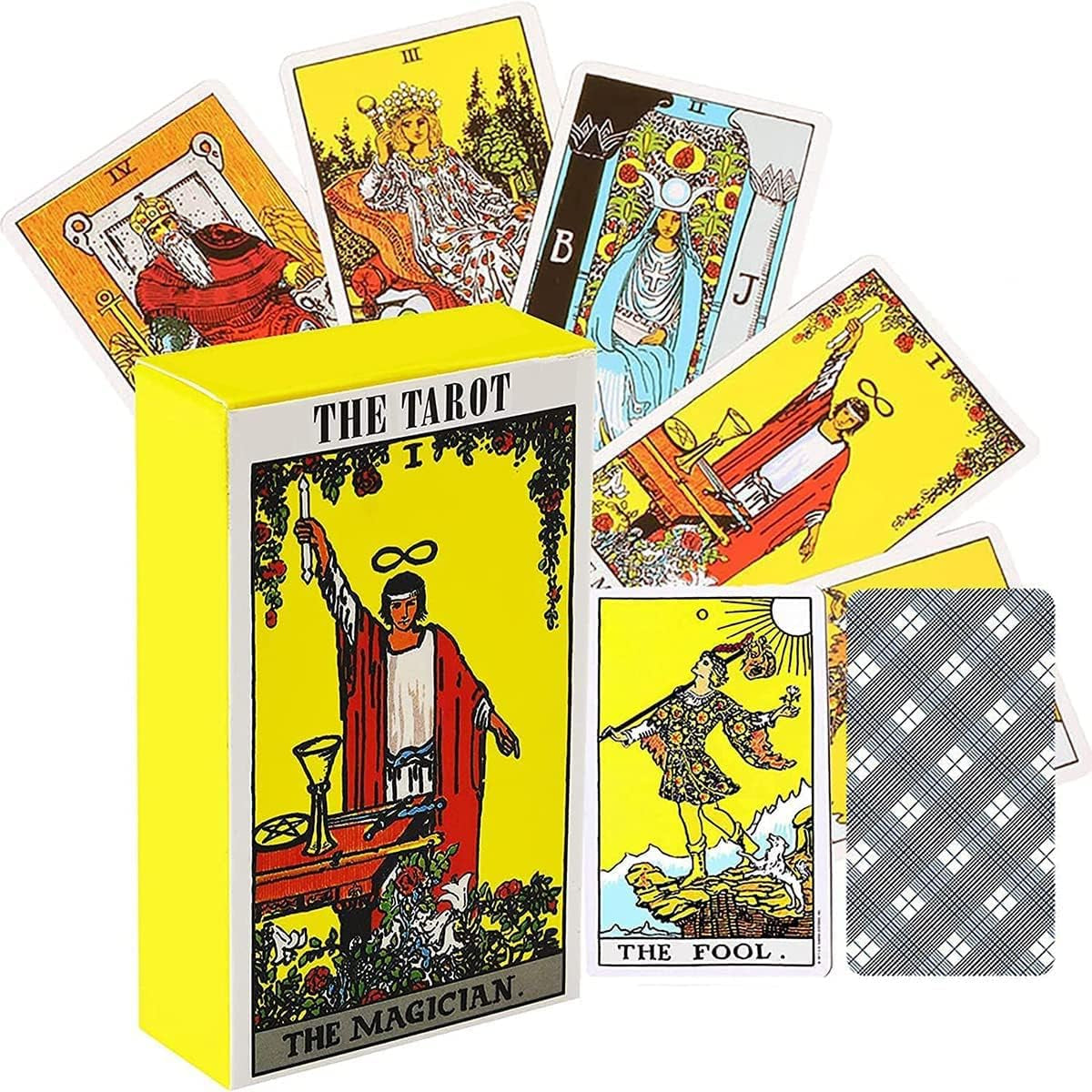 Tarot Cards Deck for Beginner, 78 Tarot Cards Tarot Deck Tools for Lover,Tarot Game Cards for Expert Readers