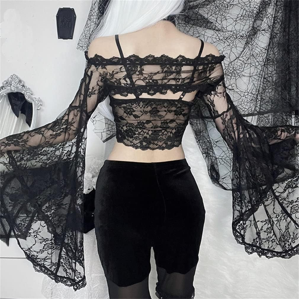 Goth Fashion Trendy Crop Top for Women Teen Girls Juniors