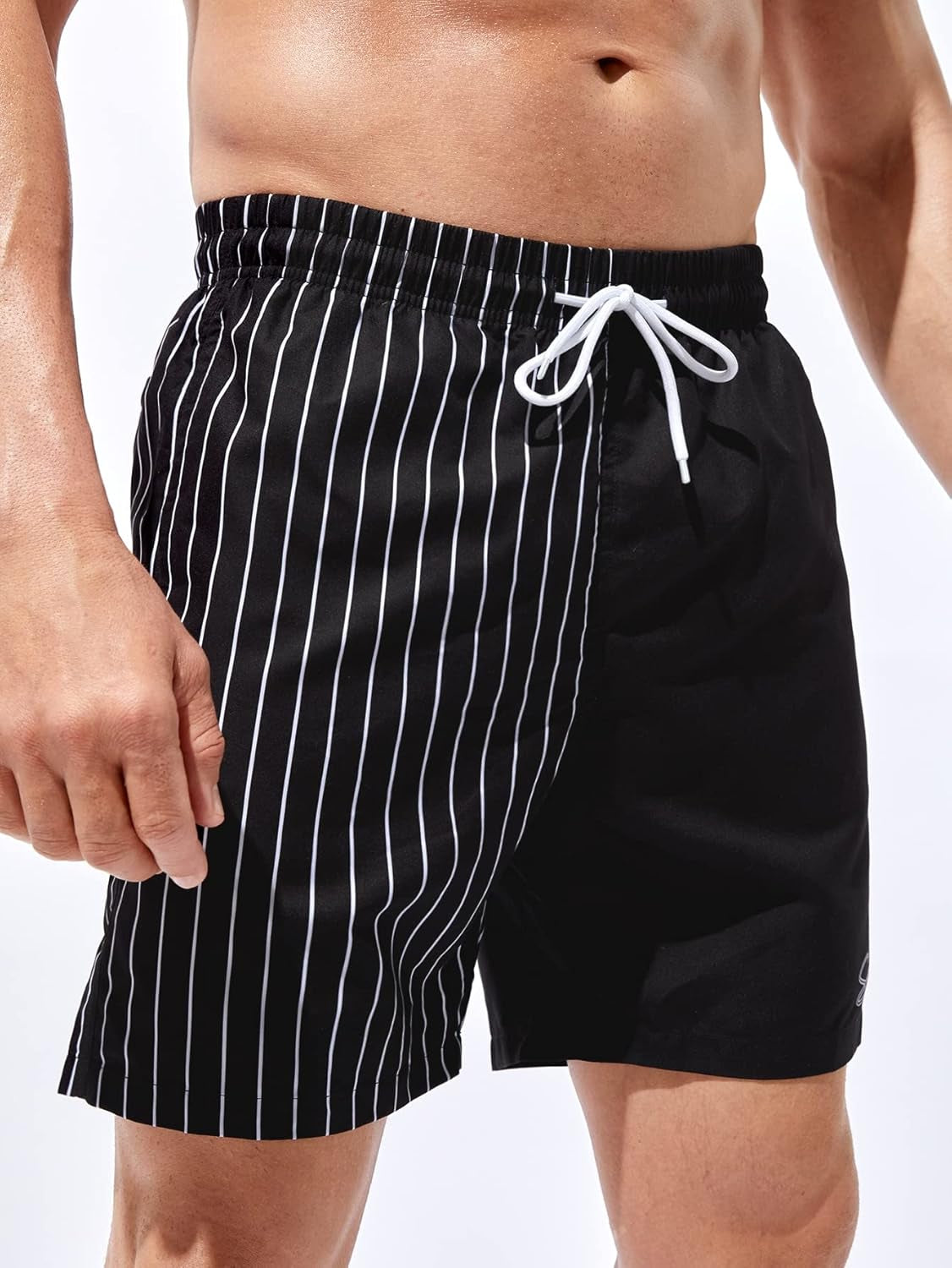 Men'S Boho Swim Trunks Graphic Print Drawstring Waist Shorts Bathing Suit