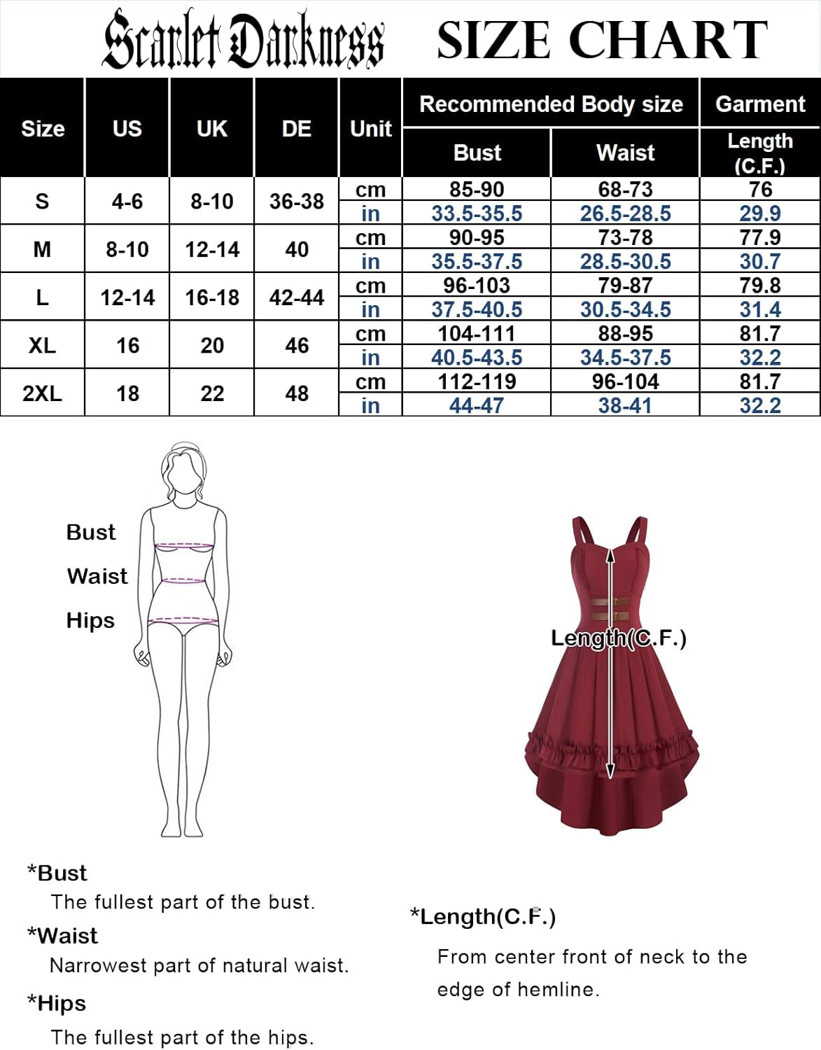 Renaissance Dress for Women Hi-Low Hem Gothic Steampunk Dresses