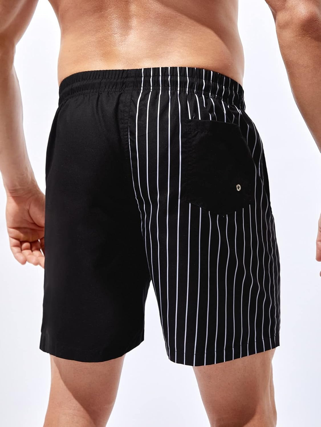 Men'S Boho Swim Trunks Graphic Print Drawstring Waist Shorts Bathing Suit