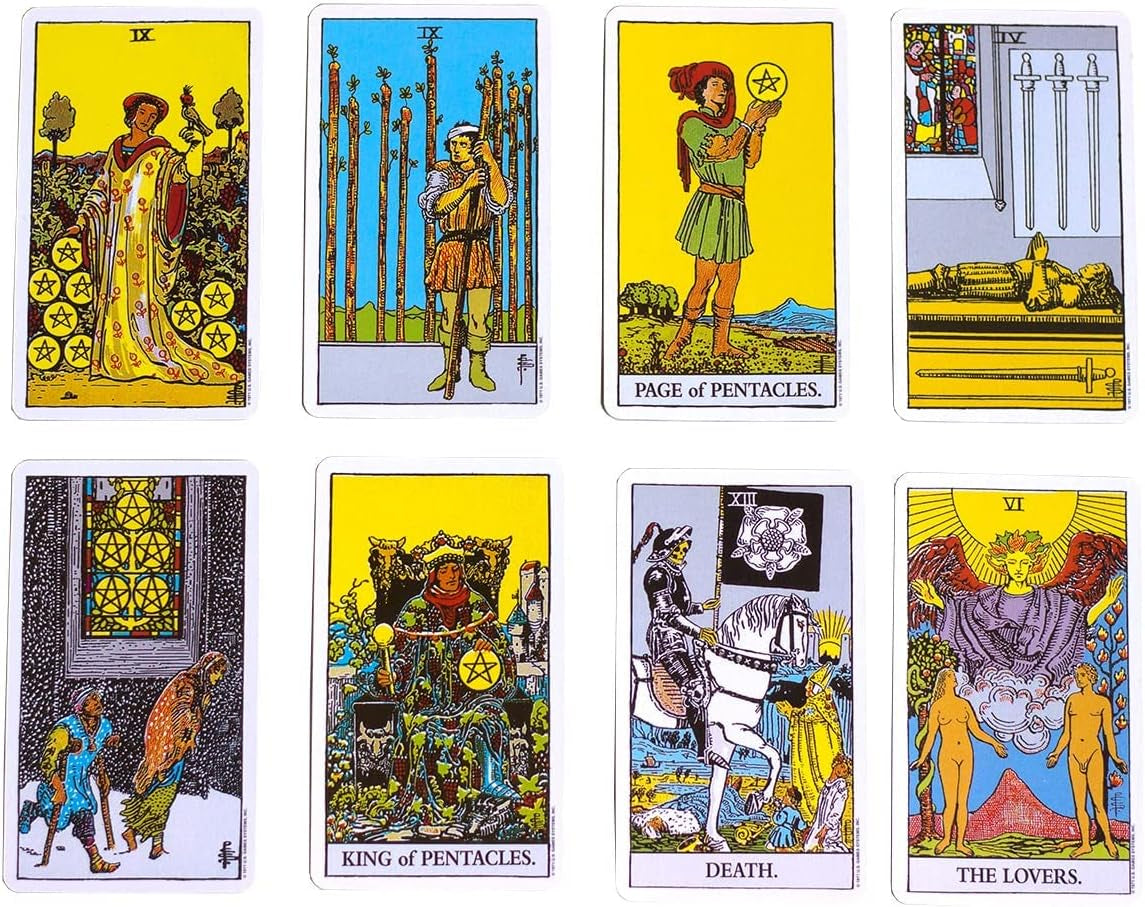 Tarot Cards Deck for Beginner, 78 Tarot Cards Tarot Deck Tools for Lover,Tarot Game Cards for Expert Readers