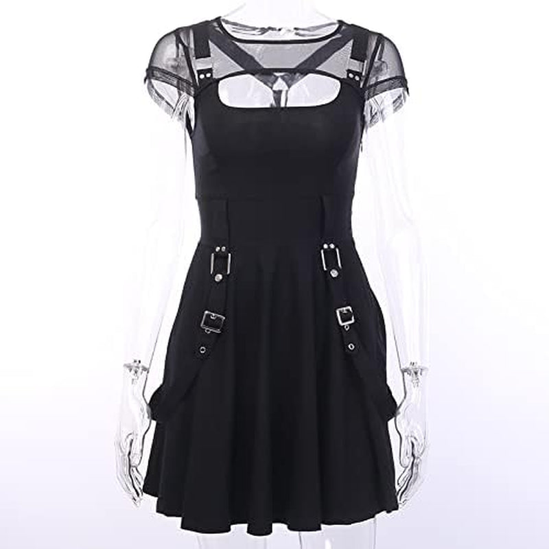 Women'S Black Dresses for Women Cute Alt Lolita Dress Night Out Outfit Curvy Dresses Aesthetic Cheap Lolita Dress