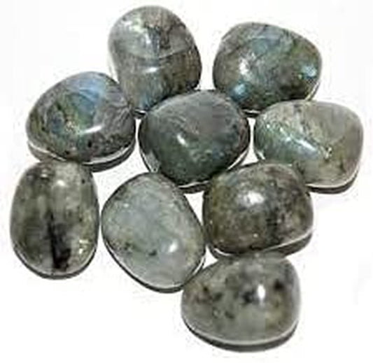 Real Crystals and Healing Stones - Healing Crystals for Beginners- Healing Stones Tumbled Crystals for Witchcraft (8, Labradorite)