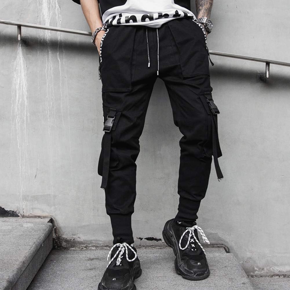 Men Jogger Pants Techwear Hip Hop Harem Pants Streetwear 