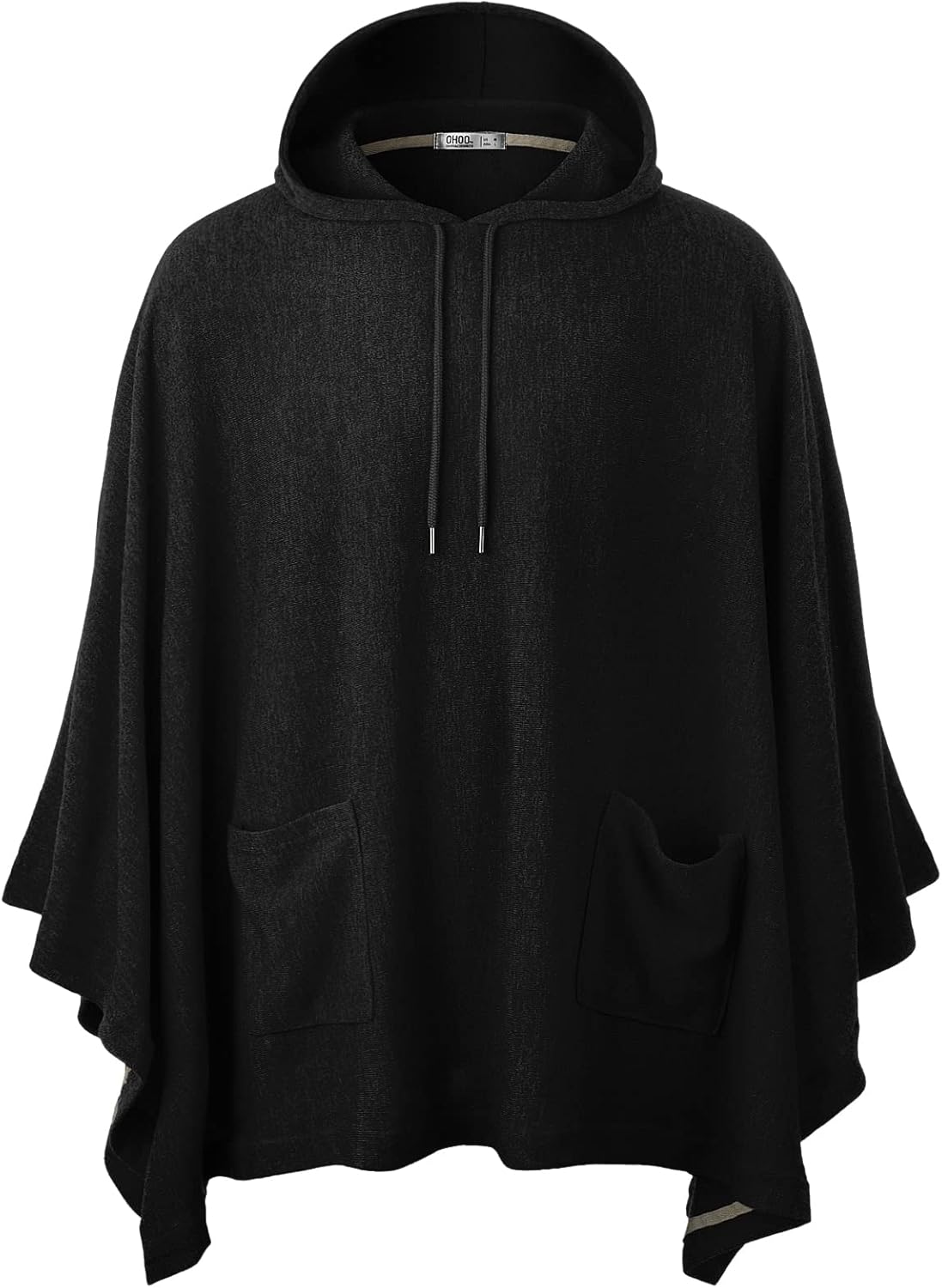 Men'S Hooded Poncho Cape Cloak Fashion Hoodie Pullover with Pocket