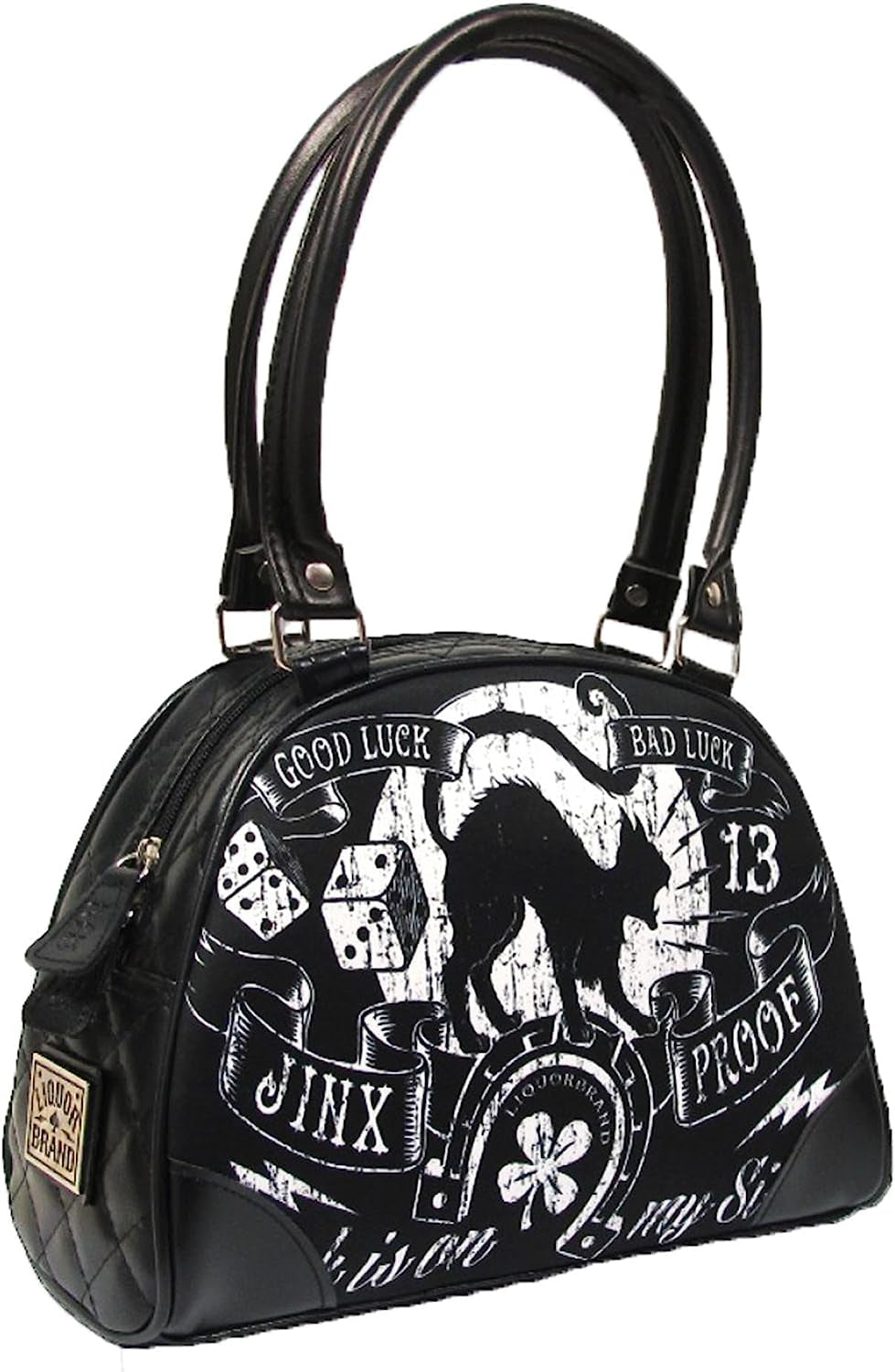 Jinx Proof Halloween Black Cat Luck Goth Gothic Shoulder Bag Purse