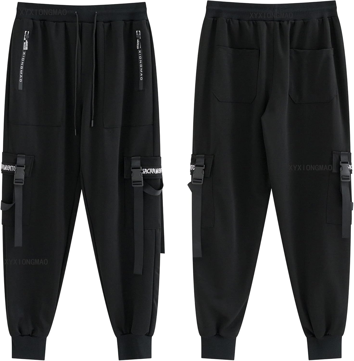 Men Jogger Pants Techwear Hip Hop Harem Pants Streetwear 