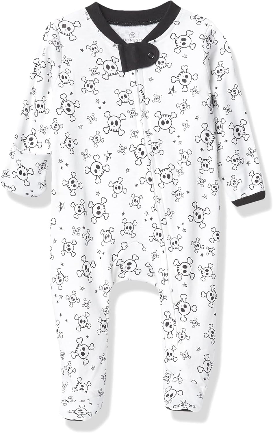 Sleep and Play Footed Pajamas One-Piece Sleeper Jumpsuit Zip-Front Pjs Organic Cotton for Baby Boys, Unisex