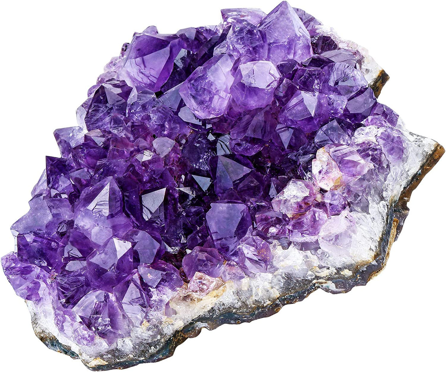 Natural Amethyst Geode Cave Healing Crystal Stone Witchcraft Raw Amethyst Gemstone Specimen (0.18-0.33 Pound)