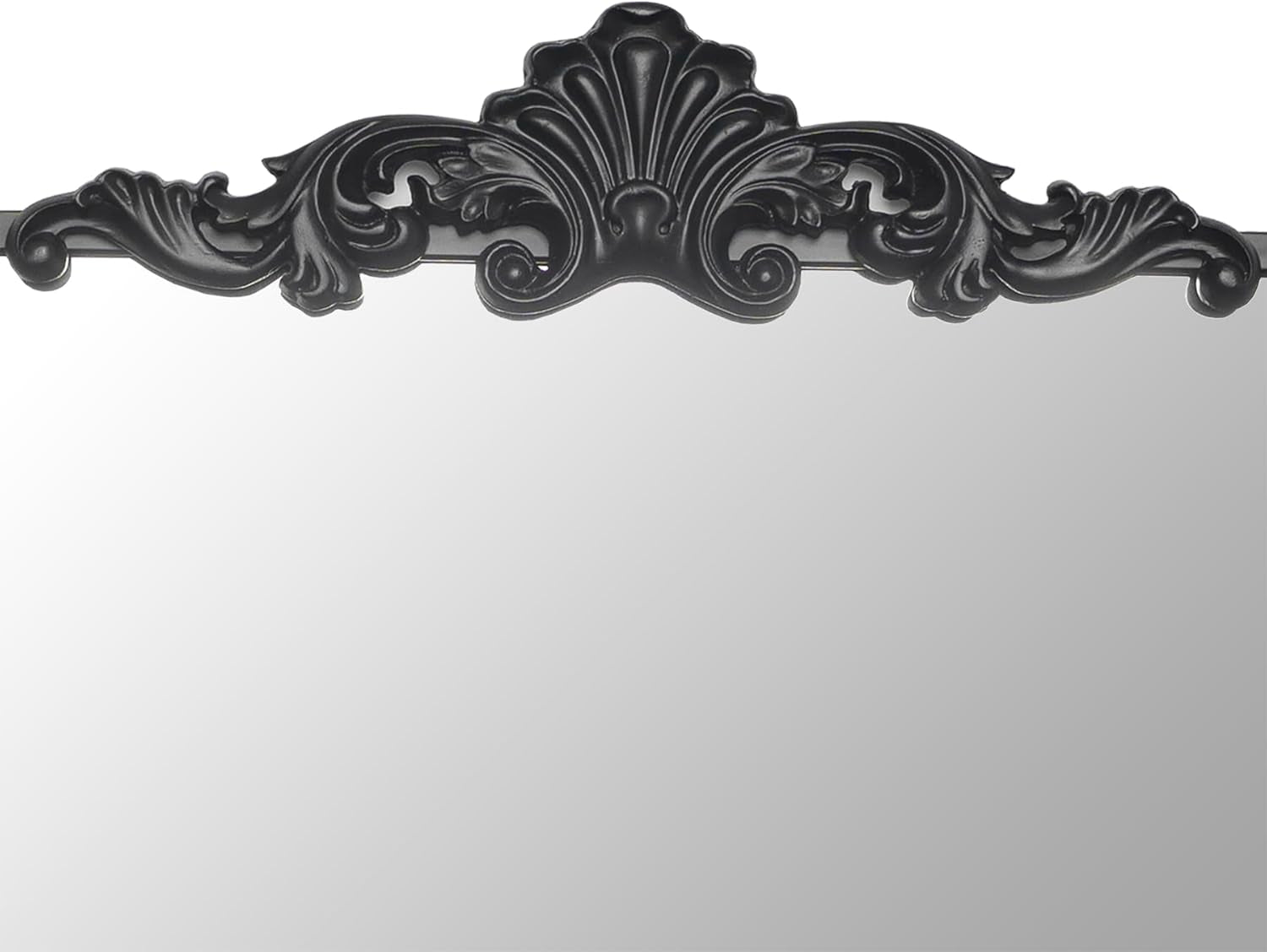 Traditional Wall Mirror, Black Bathroom Mirror Baroque Inspired Wall Décor, Accent Mirror for Vanity Entryway and Living Room, 19” X 30.5”