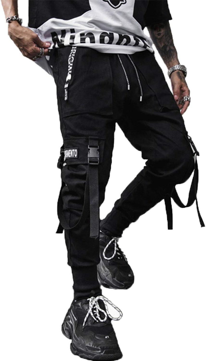 Men Jogger Pants Techwear Hip Hop Harem Pants Streetwear 