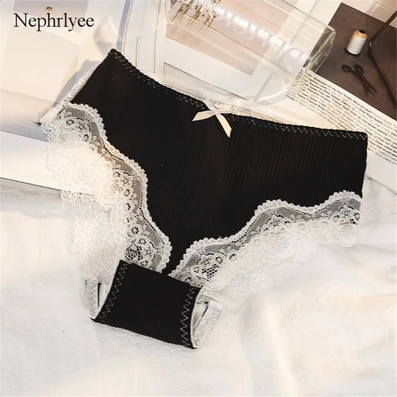 2021 New Women Sexy Underwear Transparent Briefs Soft Breathable Panties for Women Lift up Lace Underwear Girls Panties P417