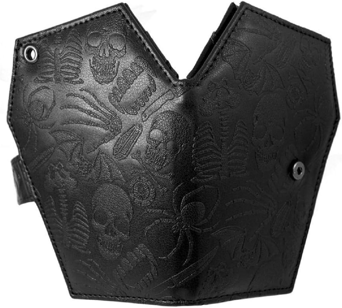 Gothic Embossed Skull Coffin Wallet