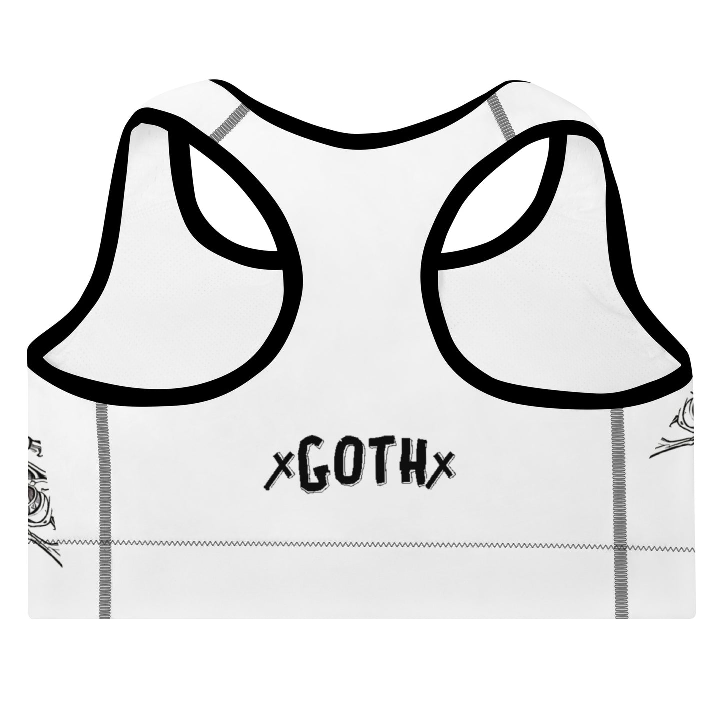 Skeleton cup sports bra