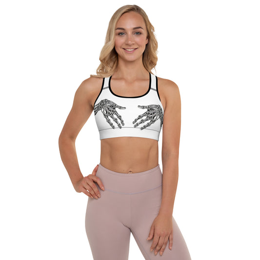 Skeleton cup sports bra