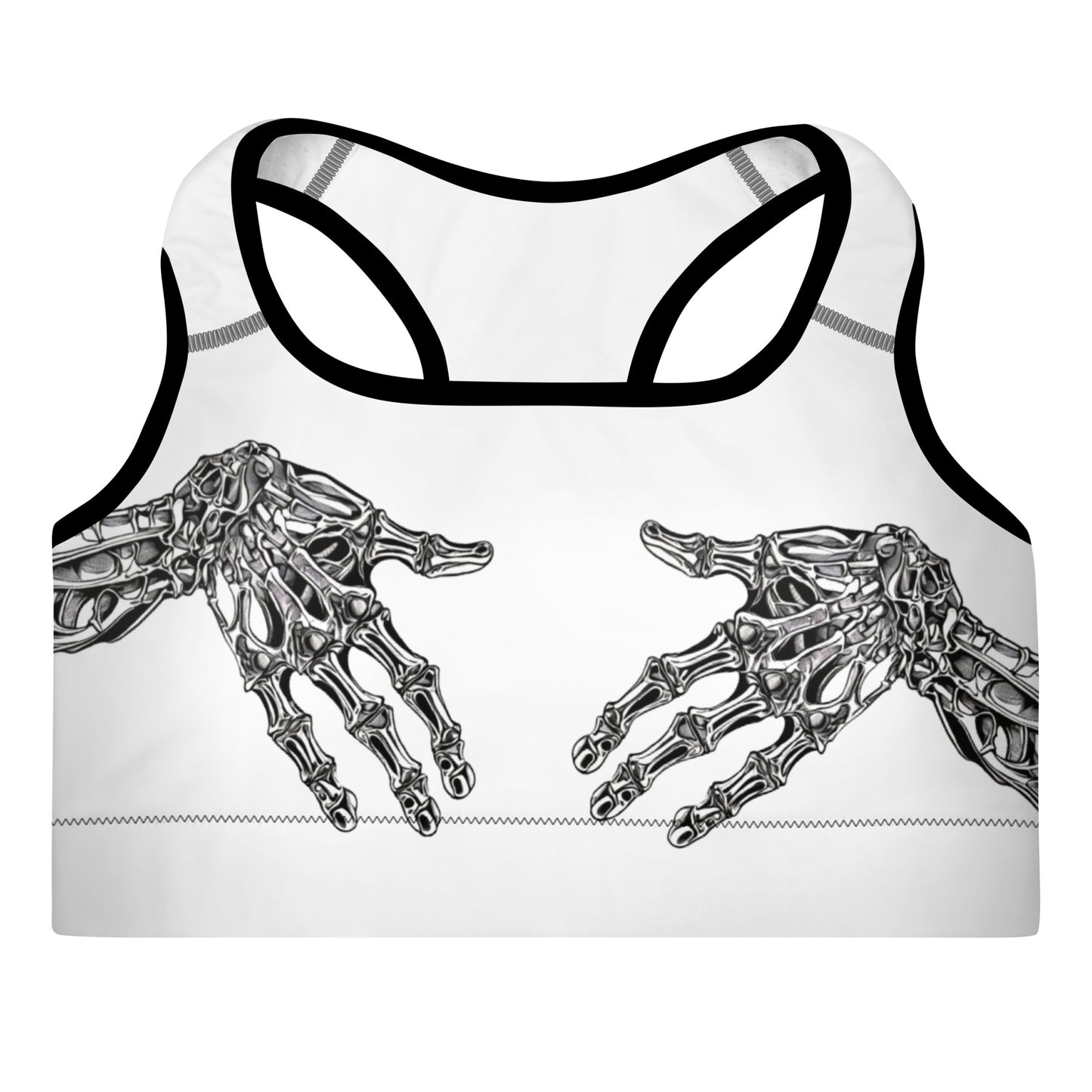 Skeleton cup sports bra