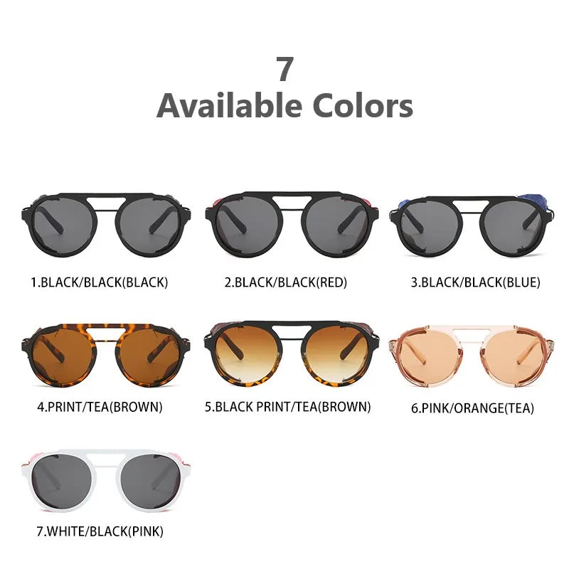 Punk Retro Sunglasses Men Vintage Sun Glasses for Men/Women Luxury Brand Sunglasses Men Steampunk Lunette Soleil Homme