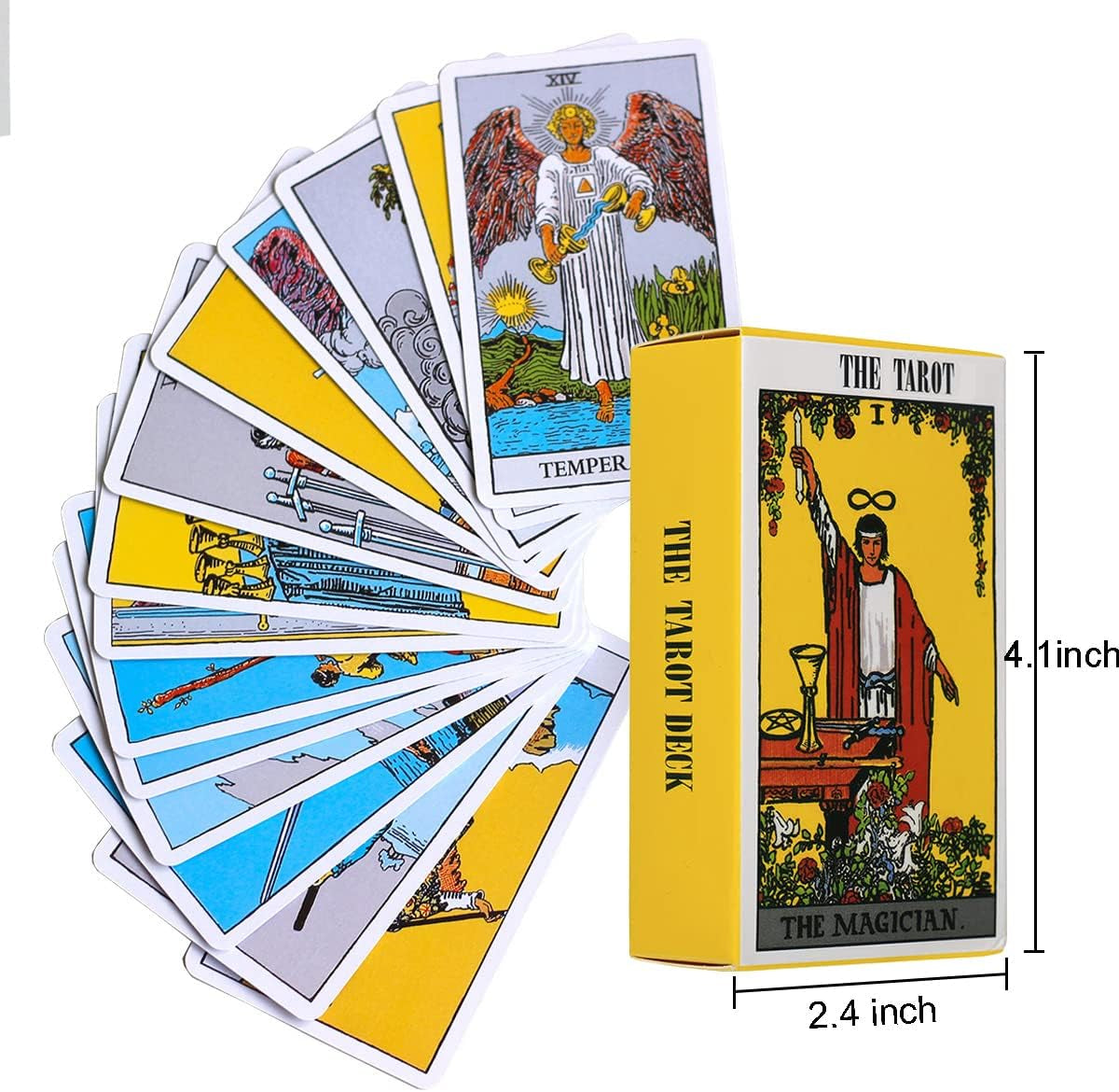 Tarot Cards Deck for Beginner, 78 Tarot Cards Tarot Deck Tools for Lover,Tarot Game Cards for Expert Readers