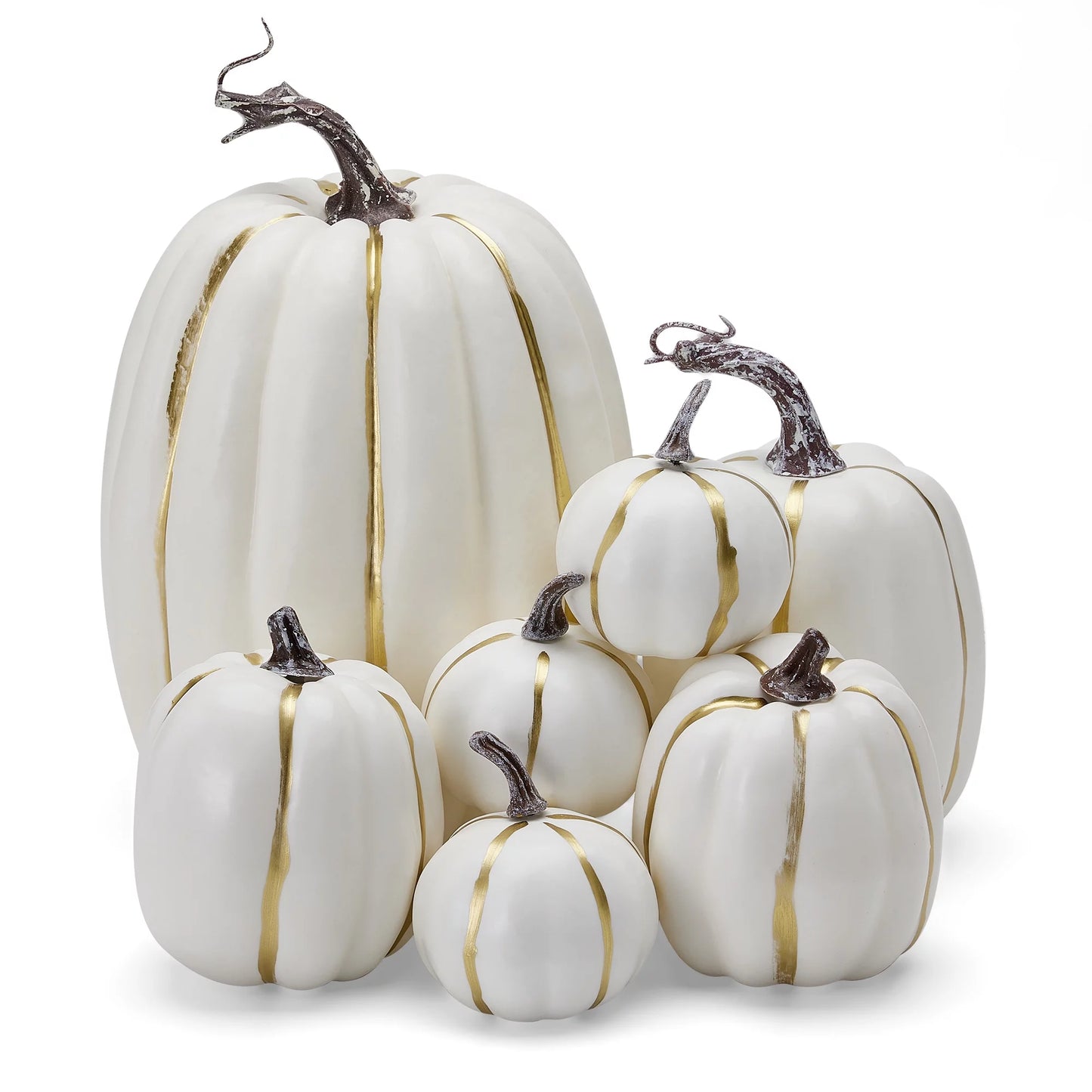 7Pcs Thanksgiving Artificial Pumpkin Home Decoration Sets, Artificial Vegetables Pumpkin for Fall Halloween Home Decor