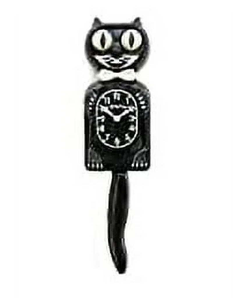 Kitty-Cat Classic Black Vintage Cat Clock