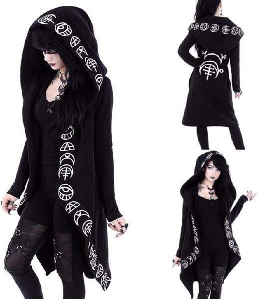 Gothic Clothes for Women plus Size Cloak with Hood Halloween Cardigan Hooded Cloak Fall Punk Clothes Womens Fashion